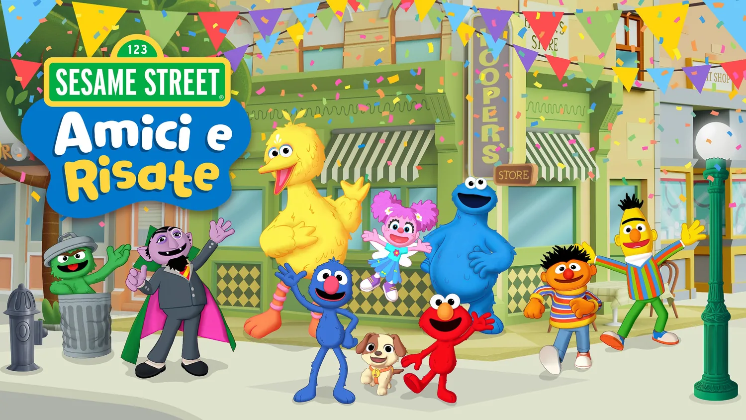 Copertina di Sesame Street: Amici e risate con i personaggi principali