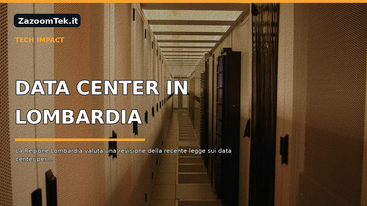 Data center in Lombardia: richieste per 11 GW e ipotesi di stretta normativa regionale