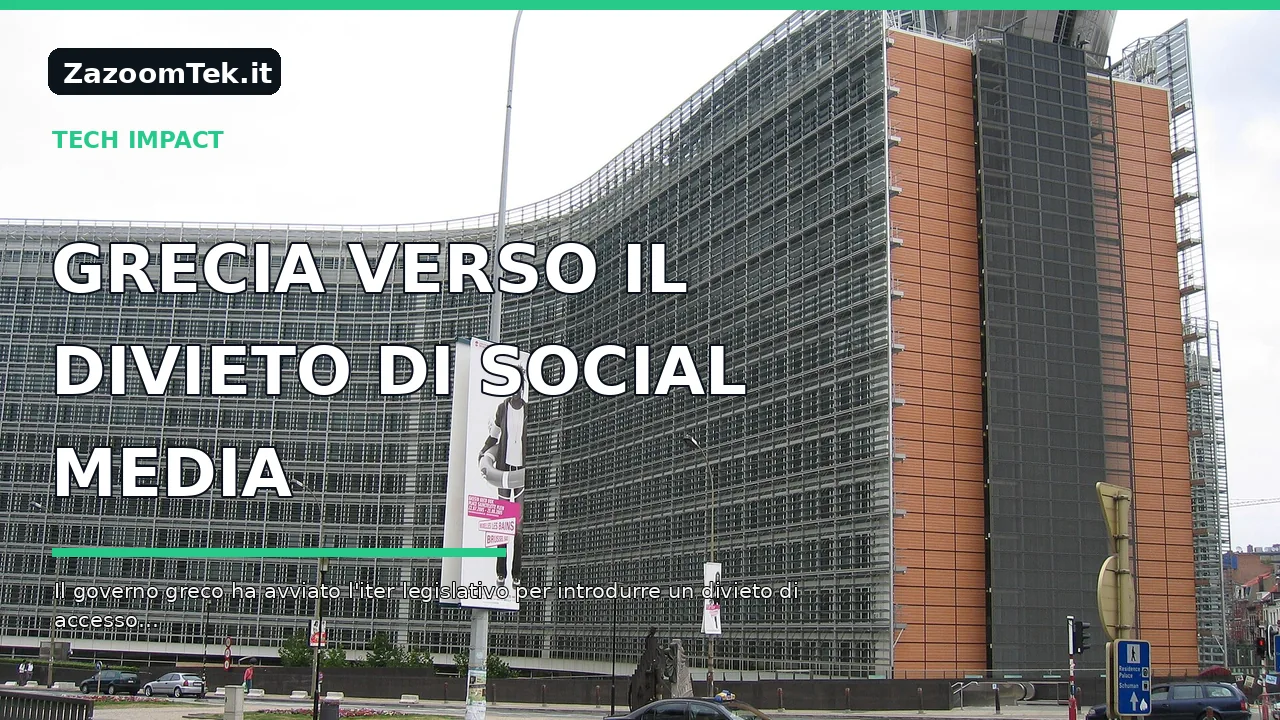 Grecia verso il divieto di social media per i minori di 15 anni: i dettagli della riforma